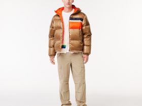 Мужская двусторонняя пуховая куртка Lacoste