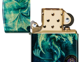 Зажигалка ZIPPO Anne Stokes с покрытием 540 Tumbled Brass, латунь/сталь, разноцветная, 38x13x57 мм