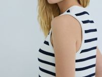 Вязаный жилет, Синий