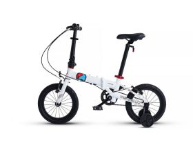 Детский велосипед Maxiscoo S007 Pro 14, год 2024, цвет Розовый-Синий