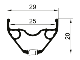 Обод Remerx E-Rocky 29" (32 стенка двойная, одинарный пистон 29" (622) для дисковых тормозов)