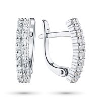 Серьги из белого золота э4712сг04210303