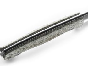 Нож с фиксированным клинком LionSteel M2M, сталь M390, рукоять микарта, зеленый