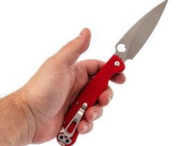 Складной нож Daggerr Sting XL beadblast, сталь VG-10, рукоять Red G10