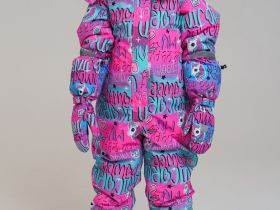 Зимний комбинезон из мембранной ткани для девочки