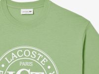 Мужская Футболка Lacoste из плотного хлопка с принтом