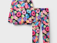 Термокомплект трикот. для девочек: фуфайка (футболка) с длин. рук, брюки для эпизод. использования