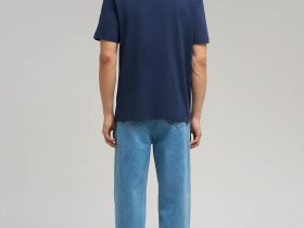 Футболка свободного кроя из джерси