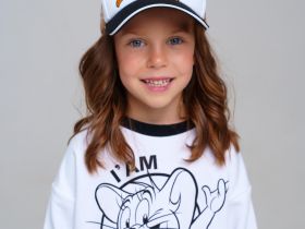 Кепка текстильная для девочек