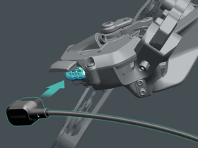 Кабель Shimano EW-EC300 для зарядки компонентов DI2 (черный 1500 мм)