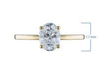 Помолвочное кольцо из желтого золота э0312кц11231157