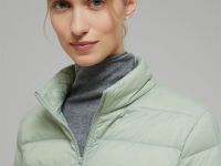 Стеганый пуховик с натуральным пухом