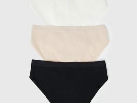 Трусы для девочек, 3 шт., Бежевый