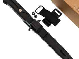 Тактический нож Mr.Blade Leshiy serrated blackwash, сталь AUS-8, рукоять Black Elastron