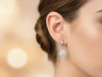 Серьги из белого золота э4712сг07163600_white