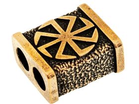 Бусина для темляка Коловрат, бронза