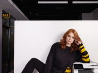 лонгслив с полосами S-M