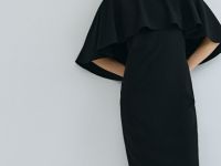 Платье-кейп, Черный