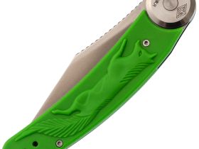 Складной нож Перемен Лисичка, сталь 8Cr14MoV, рукоять FRN, зеленый