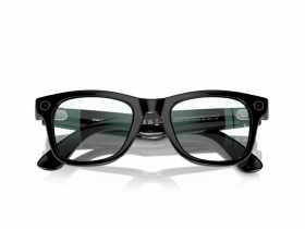 Умные очки Ray-Ban Meta Wayfarer RW4008 S53 (Shiny Black/Clear) (L)