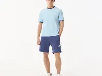 Мужская хлопковая футболка Lacoste с принтом