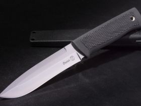 Туристический нож Кизляр ПП Филин, сталь AUS-8, рукоять эластрон, черный