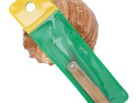 Складной нож Nagao Higonokami Mame Miniature, 40мм, сталь SK-5, рукоять латунь, без чехла