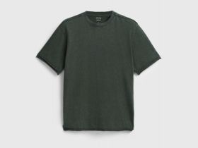 Футболка с текстовым принтом, Зеленый