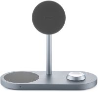 Беспроводное зарядное устройство uBear Stage Pro Magnetic 3в1, 30 Вт серый