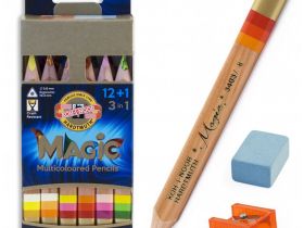 Набор карандашей многоцветных Koh-I-Noor "Magic Original" 12 шт, с ластиком и точилкой, картон.упак.