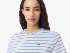 Женская хлопковая футболка Lacoste