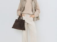 Утеплённый жилет, Бежевый