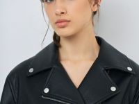 Косуха из искусственной кожи, Черный