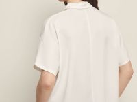Блузка из тенселя с коротким рукавом