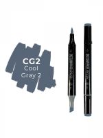 Маркер двухсторонний на спиртовой основе Sketchmarker Brush Цвет Прохладный серый 2