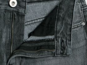 Расклёшенные джинсы с высокой посадкой, Серый