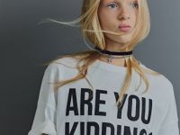 Футболка оверсайз с принтом для девочек, Белый