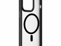 Чехол-накладка Wiwu (FGG-011) для Apple iPhone 15 пластиковый прозрачно-черный (черная рамка)