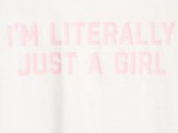 Футболка оверсайз с принтом для девочек, Белый