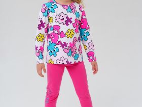 Брюки трикотажные для девочек (легинсы), 2 пары в комплекте