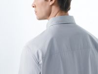Рубашка с накладным карманом, Серый