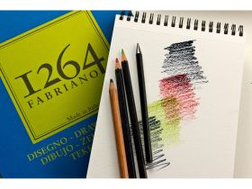 Альбом для графики на спирали Fabriano "1264 DRAWING" 14,8х21 см 30 л 180 г