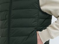 Ультралёгкий жилет с воротником-стойкой, Зеленый