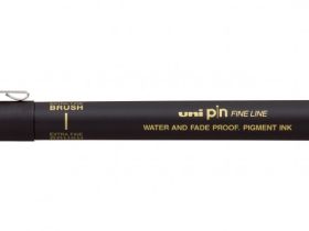 Линер UNI PIN brush 500 (S) кисть, чёрный