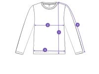 Фуфайка трикотажная для девочек (футболка с длинными рукавами)