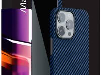 Клип-кейс VLP Kevlar Case для Apple iPhone 16 Pro с MagSafe тёмно-синий