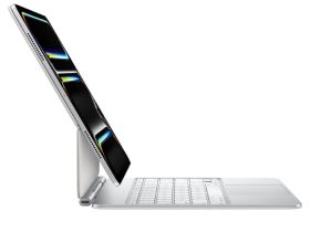 Клавиатура Apple Magic Keyboard with Trackpad для iPad Pro 13 (2024) русская (нейлон с подставкой) (белый) (MWR43)