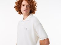 Мужское трикотажное поло Lacoste из органического хлопка