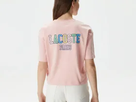 Женская хлопковая футболка Lacoste