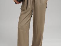 Свободные брюки со льном